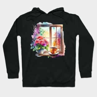 Morning Coffee at the Window Hoodie